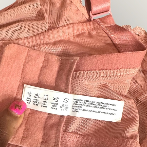 HSIA Pretty In Petals Lace Bra – Size 40DD, Light Coral - Picture 6 of 9